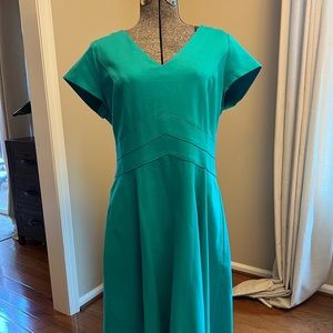White House Black Market Teal Dress, size 14
